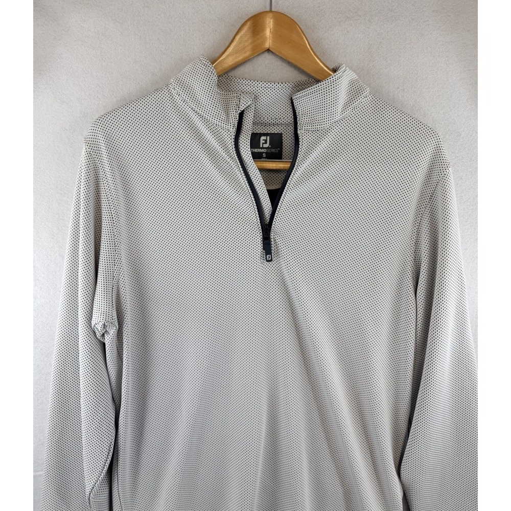 FootJoy ThermoSeries Golf Mid-Layer Pullover Men S Polka Dot Quarter Zip 1515671